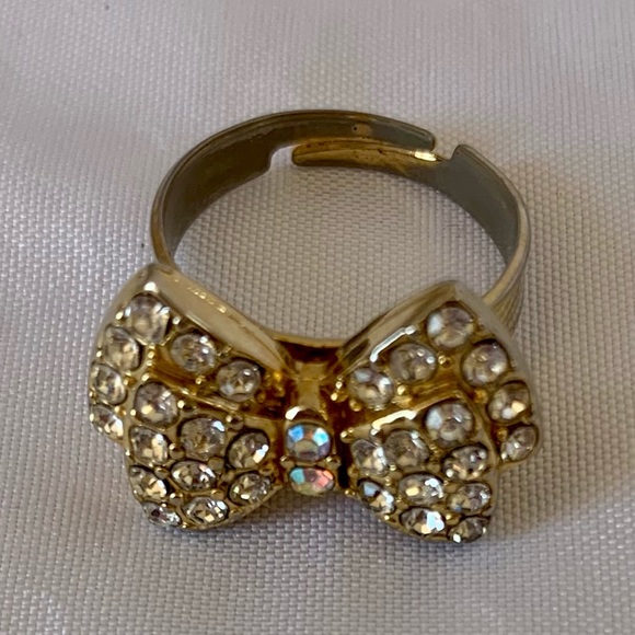 Rhinestone bow ring - Picture 7 of 8